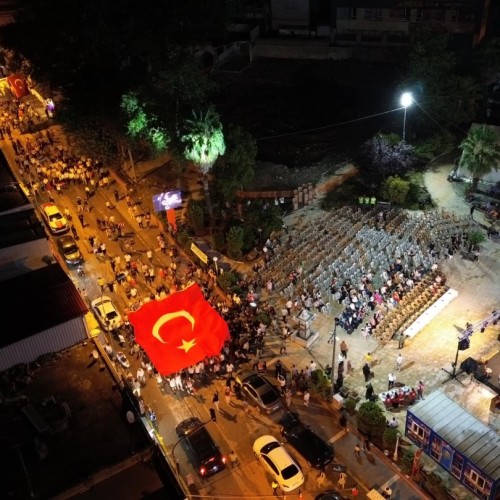 15 TEMMUZ DEMOKRASİ VE MİLLİ BİRLİK GÜNÜ COŞKUYLA KUTLANDI