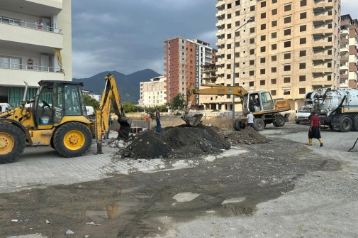 Şehit Polis Memuru Ali Mülazımoğlu Sokakta çalışmalar devam ediyor.