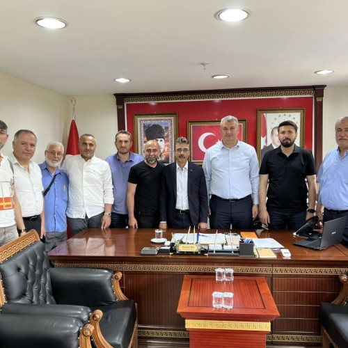 Hayırlı olsun ziyaretimize teşrif eden Sakarya Erenler Belediye Başkanı sayın Şenol Dinç