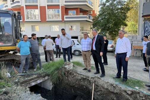 Boğaziçi Mahallemizin Çevikler ve Nazlıcan sokakta alt yapı çalışması